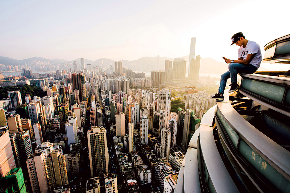 Rare air and solitude above the streets of Kowloon